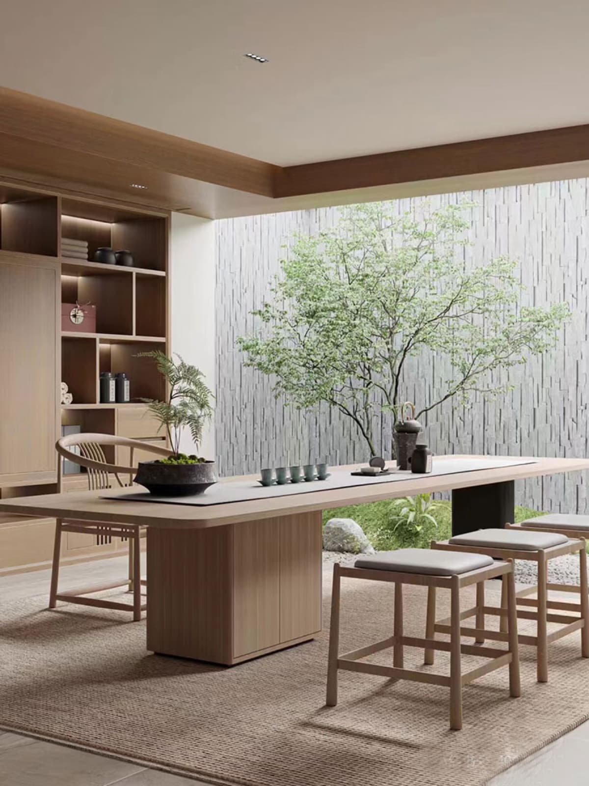 Courtyard Executive Table — A timber-led executive table and meeting solution for boardrooms, leadership offices and reception settings.